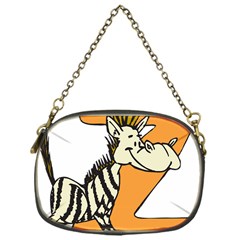 Zebra Animal Alphabet Z Wild Chain Purses (one Side)  by Nexatart