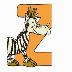 Zebra Animal Alphabet Z Wild Large Garden Flag (two Sides) by Nexatart