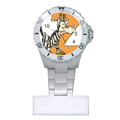 Zebra Animal Alphabet Z Wild Plastic Nurses Watch by Nexatart