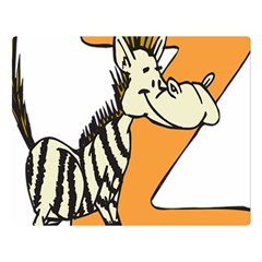 Zebra Animal Alphabet Z Wild Double Sided Flano Blanket (large)  by Nexatart