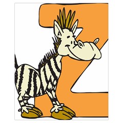 Zebra Animal Alphabet Z Wild Drawstring Bag (small) by Nexatart