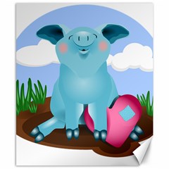 Pig Animal Love Canvas 8  X 10  by Nexatart