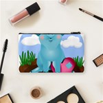 Pig Animal Love Cosmetic Bag (Small)  Back