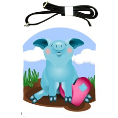 Pig Animal Love Shoulder Sling Bags by Nexatart