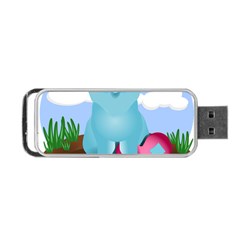 Pig Animal Love Portable Usb Flash (one Side)