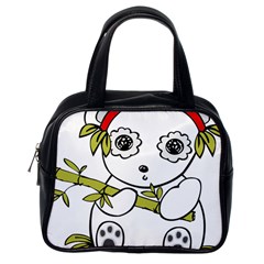 Panda China Chinese Furry Classic Handbags (one Side) by Nexatart