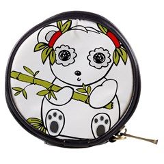 Panda China Chinese Furry Mini Makeup Bags by Nexatart