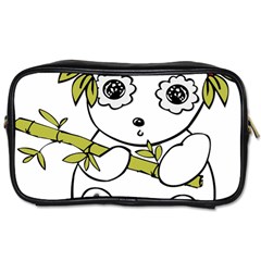 Panda China Chinese Furry Toiletries Bags by Nexatart