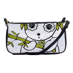 Panda China Chinese Furry Shoulder Clutch Bags by Nexatart