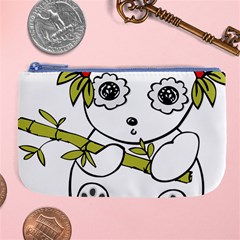 Panda China Chinese Furry Large Coin Purse by Nexatart