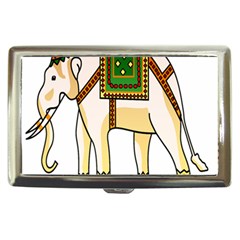 Elephant Indian Animal Design Cigarette Money Cases by Nexatart