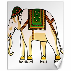 Elephant Indian Animal Design Canvas 16  X 20   by Nexatart