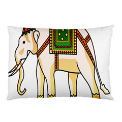 Elephant Indian Animal Design Pillow Case by Nexatart