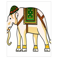 Elephant Indian Animal Design Drawstring Bag (small) by Nexatart