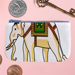 Elephant Indian Animal Design Large Coin Purse by Nexatart