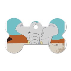 Africa Elephant Animals Animal Dog Tag Bone (two Sides)