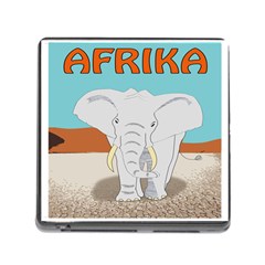 Africa Elephant Animals Animal Memory Card Reader (square) by Nexatart