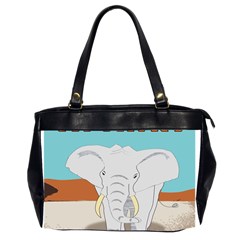 Africa Elephant Animals Animal Office Handbags (2 Sides)  by Nexatart