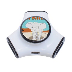 Africa Elephant Animals Animal 3-port Usb Hub by Nexatart