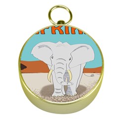 Africa Elephant Animals Animal Gold Compasses by Nexatart