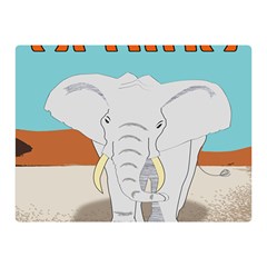 Africa Elephant Animals Animal Double Sided Flano Blanket (mini)  by Nexatart