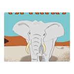 Africa Elephant Animals Animal Double Sided Flano Blanket (Mini)  35 x27  Blanket Front