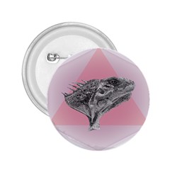 Lizard Hexagon Rosa Mandala Emblem 2 25  Buttons by Nexatart