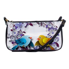 Flowers Floral Flowery Spring Shoulder Clutch Bags by Nexatart