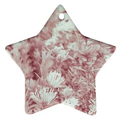 Pink Colored Flowers Ornament (star) by dflcprints