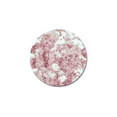 Pink Colored Flowers Golf Ball Marker by dflcprints