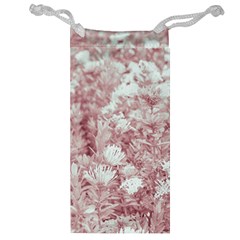 Pink Colored Flowers Jewelry Bag by dflcprints