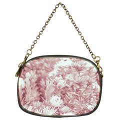 Pink Colored Flowers Chain Purses (one Side)  by dflcprints