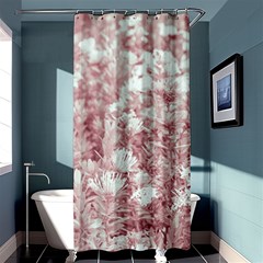 Pink Colored Flowers Shower Curtain 36  X 72  (stall)  by dflcprints