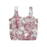 Pink Colored Flowers Full Print Recycle Bags (S)  Front