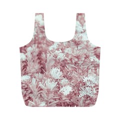 Pink Colored Flowers Full Print Recycle Bags (m)  by dflcprints