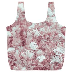 Pink Colored Flowers Full Print Recycle Bags (l)  by dflcprints