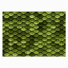 Green Mermaid Scales   Large Glasses Cloth by paulaoliveiradesign