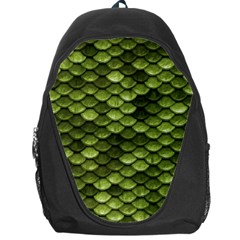 Green Mermaid Scales   Backpack Bag by paulaoliveiradesign