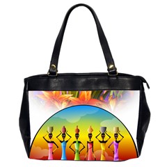 African American Women Office Handbags (2 Sides) 