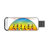 African American Women Portable USB Flash (Two Sides) Front