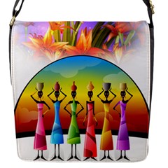 African American Women Flap Messenger Bag (S)