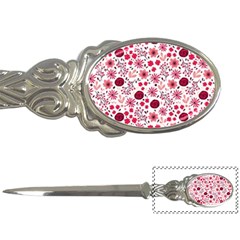 Red Floral Seamless Pattern Letter Openers