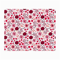 Red Floral Seamless Pattern Small Glasses Cloth