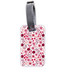 Red Floral Seamless Pattern Luggage Tags (two Sides) by TastefulDesigns