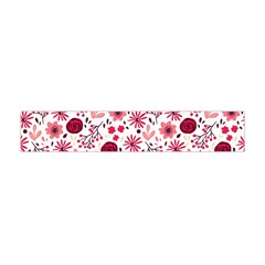 Red Floral Seamless Pattern Flano Scarf (mini) by TastefulDesigns