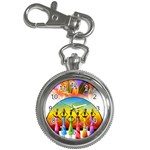 African American Women Key Chain Watches Front