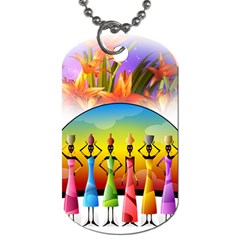 African American Women Dog Tag (one Side)