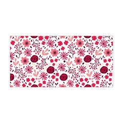 Red Floral Seamless Pattern Yoga Headband