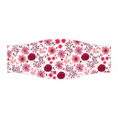 Red Floral Seamless Pattern Stretchable Headband by TastefulDesigns