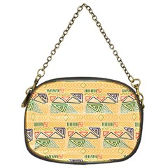 Hand Drawn Ethinc Pattern Background Chain Purses (one Side)  by TastefulDesigns